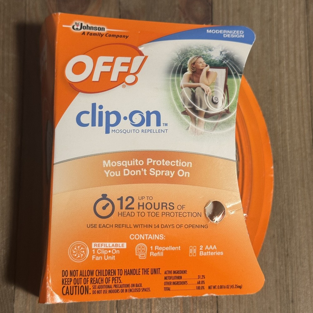 OFF! Clip On Mosquito Repellent Fan 12 Hour Protection Outdoor NEW