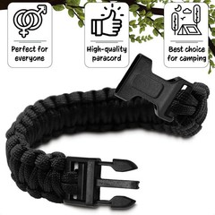 Paracord Bracelet For Men Fashion 7 Strand 4mm Tactical Parachute Cord Survival