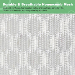 2Pk 24×24″ Honeycomb Mesh Laundry Bags XXL | XX-Large bags with colorful zipper