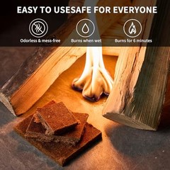 Fire Starter 160 pcs – Fire Starters for Campfire, Fire Starter Squares-160pcs
