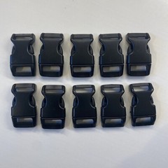 5/8 Inch Contoured Side Release Buckles Plastic Buckle Strap Clip – Lot Of 10