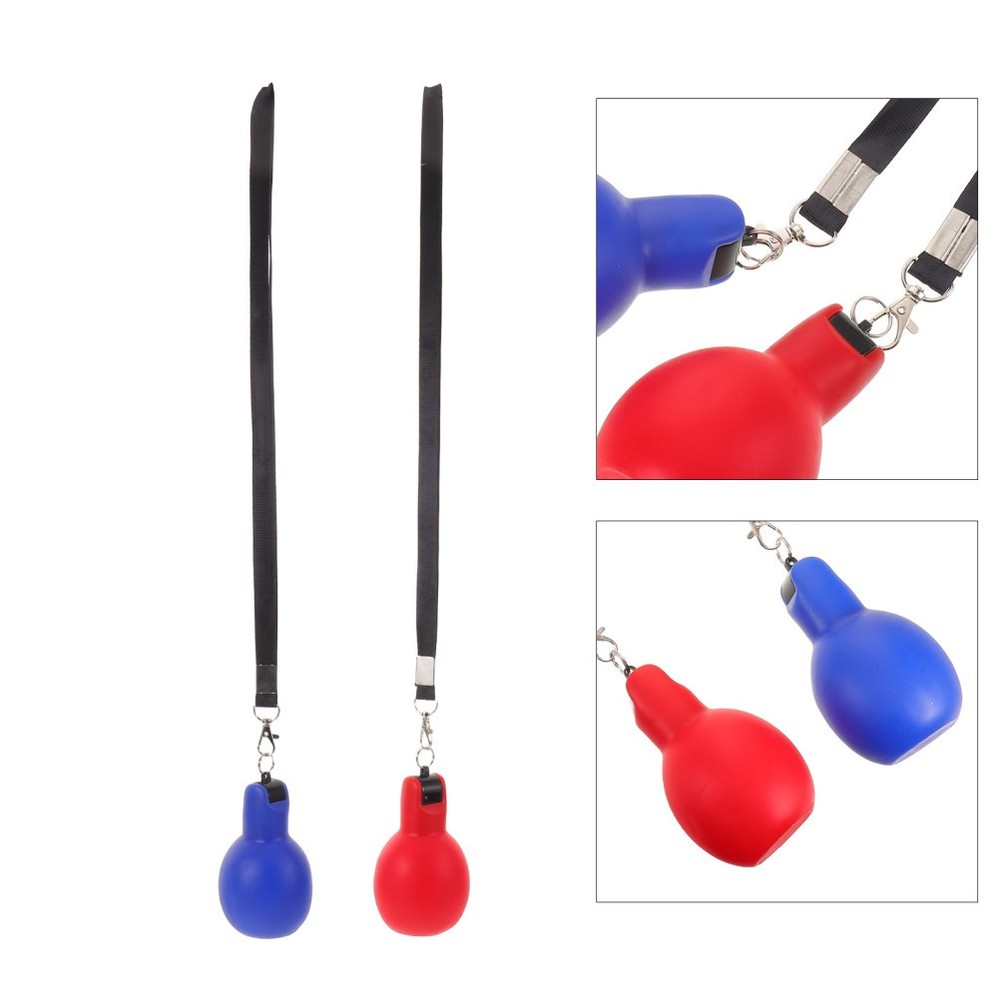 2pcs Hand Whistles: Soft Squeeze Whistle with Lanyards – Camping Survival