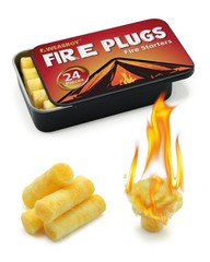 Fire Plugs Fire Starters – Windproof Fire Starter for Campfires Long Brun Tim…