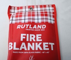 Rutland 4-Pack Home and Kitchen Emergency Fire Blanket AP2 Red Size: 40 x 40 in