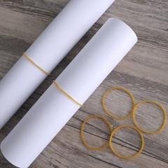 Korty 500pcs Sturdy Stretchable Elastic Bands – General Purpose Rubber Orange
