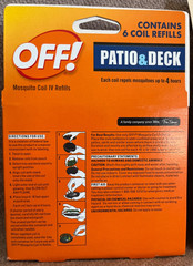 Off! Patio & Deck Mosquito Coils Includes 3 Trays & 3 Coils + 6 Additional Coils