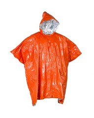 Emergency Poncho Single Sided Aluminium Coated Protects Against Cold Wet Wind Heat