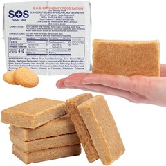 SOS Food Lab Emergency Food Bar – 2400 Calorie Ration (Shortbread Cookie)