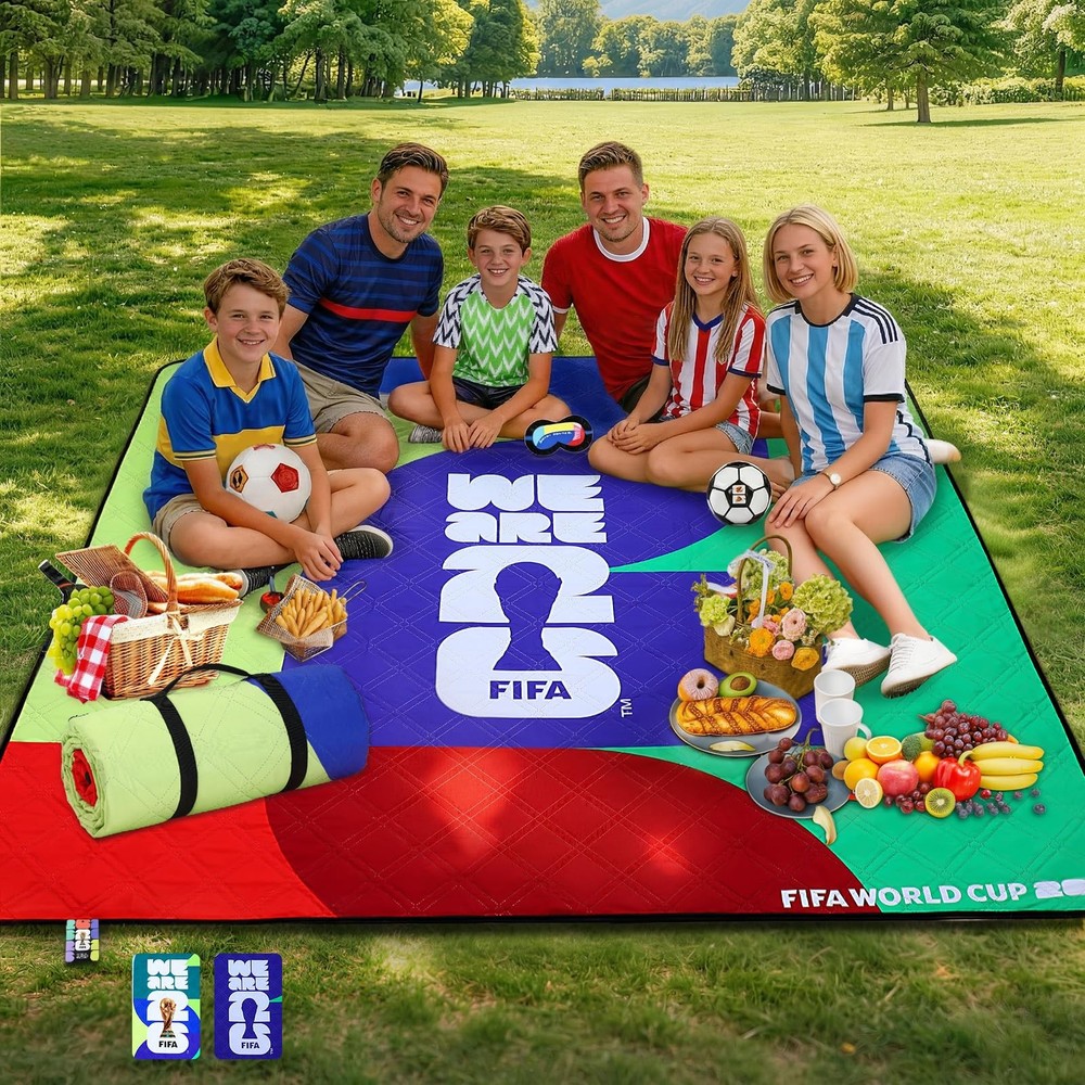 MESUCA FIFA World Cup 2026 Picnic Blankets, Trophy 190*200, Fifa 26