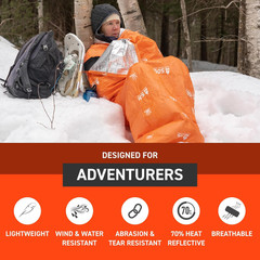 S.O.L. Survive Outdoors Longer SOL Escape Lite Bivvy – Reflects up to 70% Body H