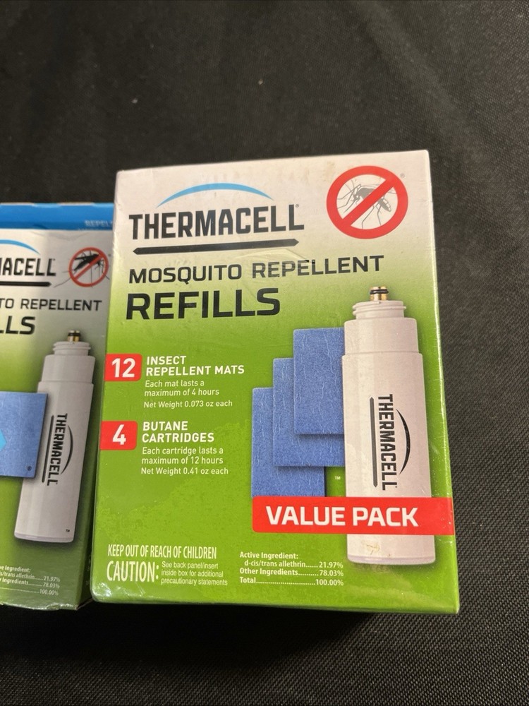 ThermaCELL Mosquito Repellent Refills 4 Butane 12 Mats NEW Value Pack