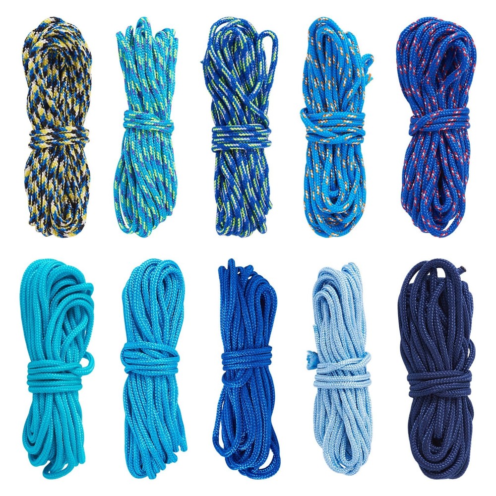 Beadthoven 10 Colors 2mm Paracord Rope 131ft Blue Paracord Cords Bracelet Mak…