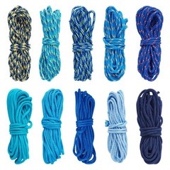 Beadthoven 10 Colors 2mm Paracord Rope 131ft Blue Paracord Cords Bracelet Mak…