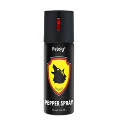 1/2/3/4/5 Bottle Feloiy Pepper Spray Maximum Strength 2Oz Black Self Defense 60g