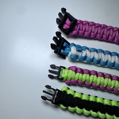 550 Paracord Survival Bracelets Lot 4 Military Cord Camp Hiking Friendship M L