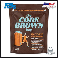 Code Brown Portable Emergency Bathroom Hygiene Kit for Outdoor Activities
