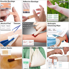 216 Pcs Survival First Aid Kit Emergency Gear Camping Hiking Disaster Prep