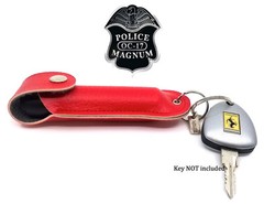 Police Magnum pepper spray .75oz red keychain holster self defense protection