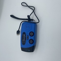 Portable Solar Emergency Weather Radio Hand Crank AM/FM NOAA Survival Blue