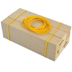 Wobe 1000pcs Rubber Bands, Bank Paper Bills Money Dollars 6mm-1000pcs, Yellow