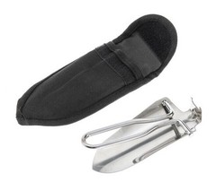 Mini Stainless Steel Folding Shovel Gardening Trowel W/ Carry Case NEW