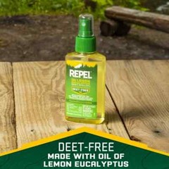 Repel Lemon Eucalyptus Insect Repellent Plant-Based DEET-Free Size 4 oz (6-Pack)