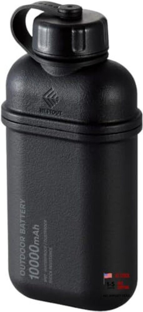 NESTOUT Rugged Power Bank, Outdoor Battery Pack, 20W USB C Fast 10000mAh Black