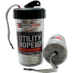 White Flat Tactical Paracord 120ft – Heavy Duty Rope