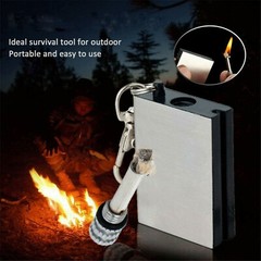 3 Lighter Flint Magnesium Emergency Fire Starter Camp Survival Refill Waterproof