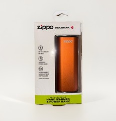Zippo 40614 Heatbank 6 Rechargeable Hand Warmer & Power Bank USB Compatible New
