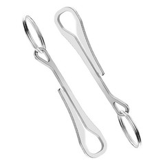 2Pcs Outdoor Key Chain Buckles Stainless Steel Clips for Camping and Hiking