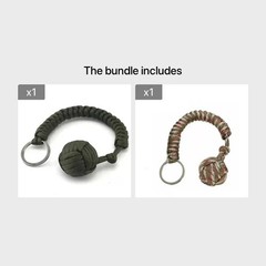 Paracord Keychain Rope Outdoor Camping Accessory Braided Cord Clip