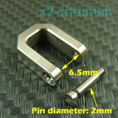 Titanium Outdoor EDC Key chain Waterproof Capsule pill Bottle + D shackle XH856