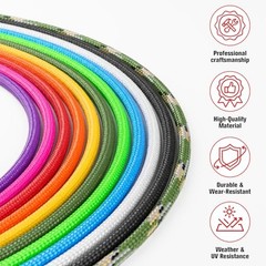 1200 Paracord Rope – 4.4mm 14 Strand Nylon Parachute Spool para 200 ft Orange