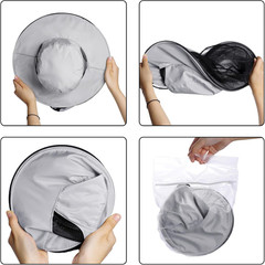 Mosquito Head Net Hat Sun Hat Garden Bug Hat with Hidden Net Mesh for Outdoor Ga