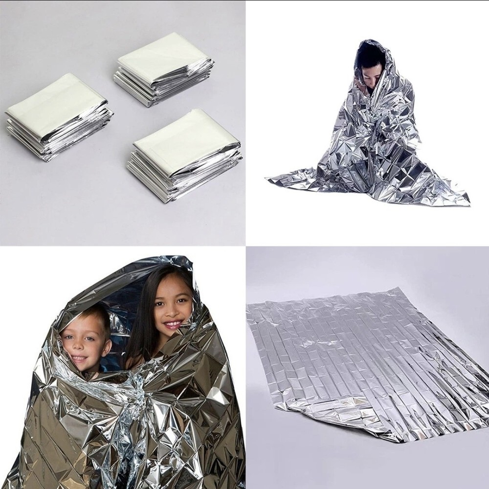 Emergency Blankets – Thermal Blankets (3 Silver 3 Gold)