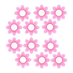 12Pcs Silicone Racquet Shock Absorbers Flower Shape Tennis Racket Dampeners