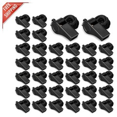 36 Loud Whistles with Lanyard – Ideal for Coaches, Teachers, and Emergencies