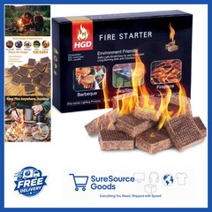 Natural Fire Starters for BBQ Grill Charcoal Chimney Indoor Outdoor 32 Pieces