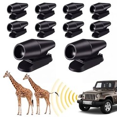 10 Pcs Deer Whistles for Car Deer Whistles for Vehicles Horns Avoids Black