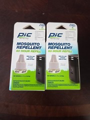 New (2) PIC Portable Mosquito Botanical Repellent​ 60 Hour REFILL Free Ship