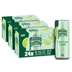 Forever Lime Flavored Sparkling Water, 11.15 Fl Oz Cans, 8 Count, 3 Pack