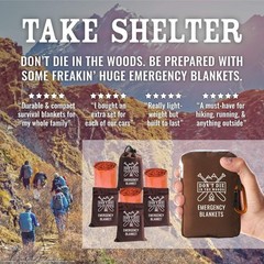 Don’t Die In The Woods – Extra Large Emergency X-Large, Survival Orange