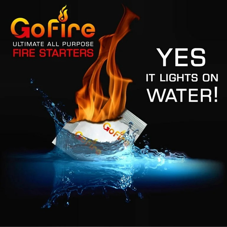 GoFire Ultimate All Purpose Fire Starters 8 Pack Easy Start Indoor Outdoor