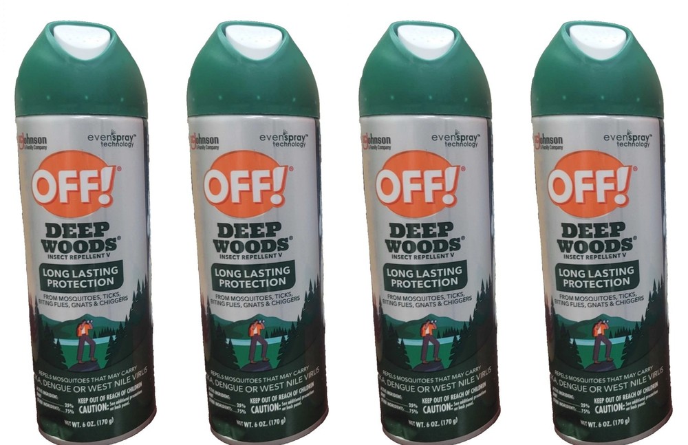 2PK OFF Deep Woods Insect Repellent V Long Last Protection Aerosol 6oz Bug Spray