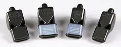 Original Mini Whistle with Lanyard, Black