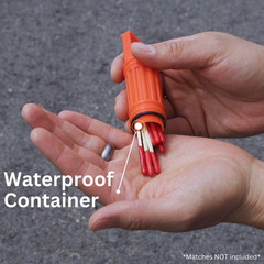 5 in 1 Survival Whistle. Compass, Whistle, Water-Resistant Container, Signal Mir