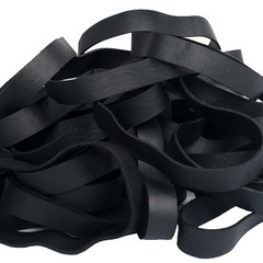 HAIDIBAO-Rubber Bands 40 Pcs size#105 Big black rubber band large Black