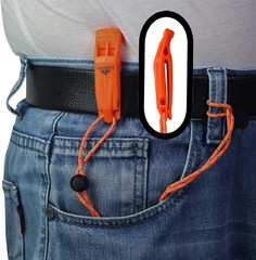 Emergency Whistles with Lanyard Safety Whistle Survival Shrill Loud Blast for Ka