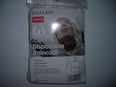 Disposable Adult Emergency Waterproof Hood RainCoat Poncho Hiking Camping